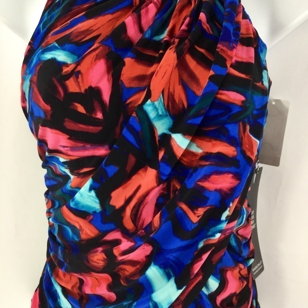 Magicsuit by Miraclesuit Expressionist Lisa One Piece Swimsuit Size 10 NWT - Picture 7 of 12